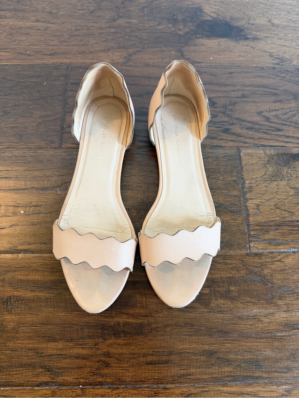 Loeffler Randall Scalloped Open-Toe Flats